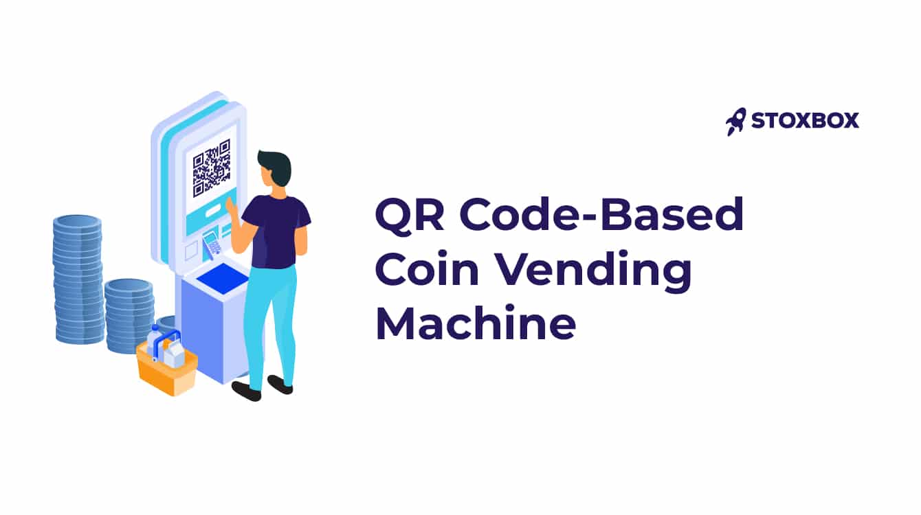 QR code-based coin vending machine
