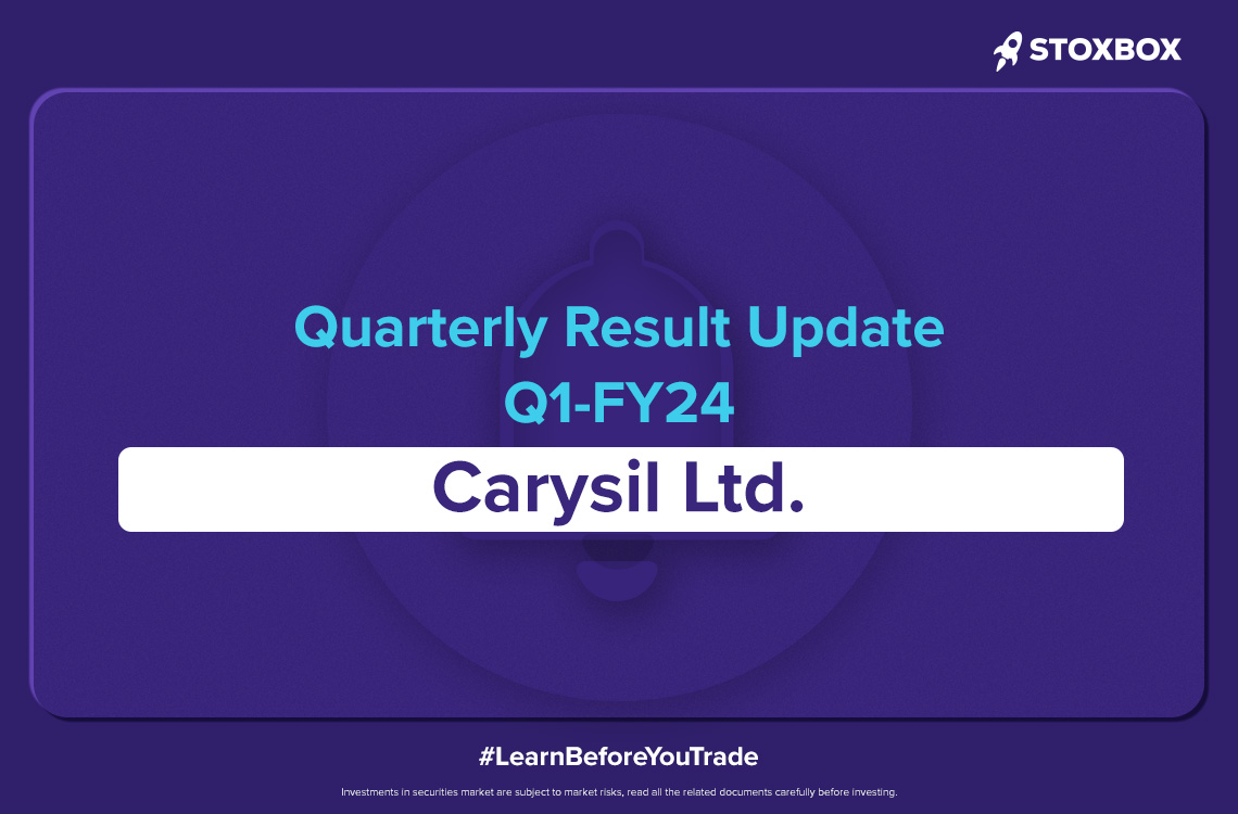 Carysil Ltd-Quarterly results update