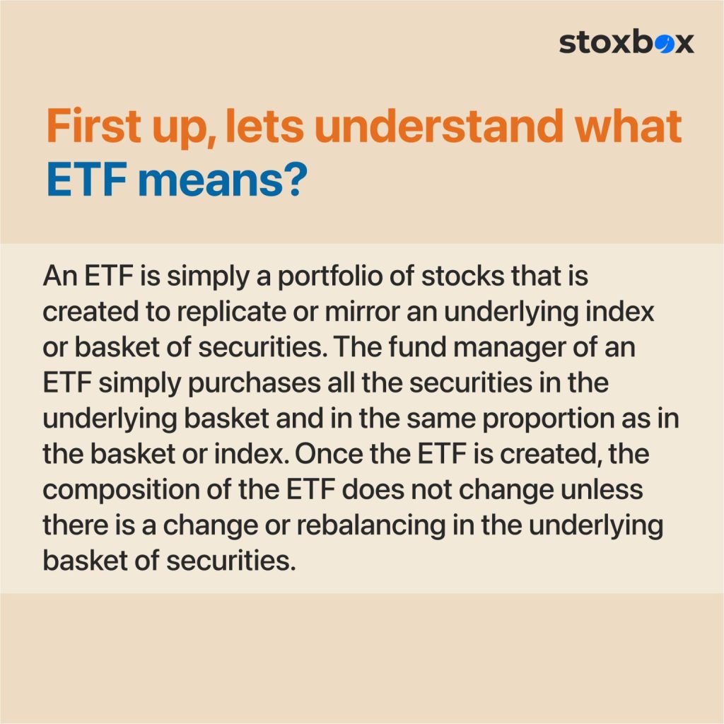 Image shows understanding what ETF means?