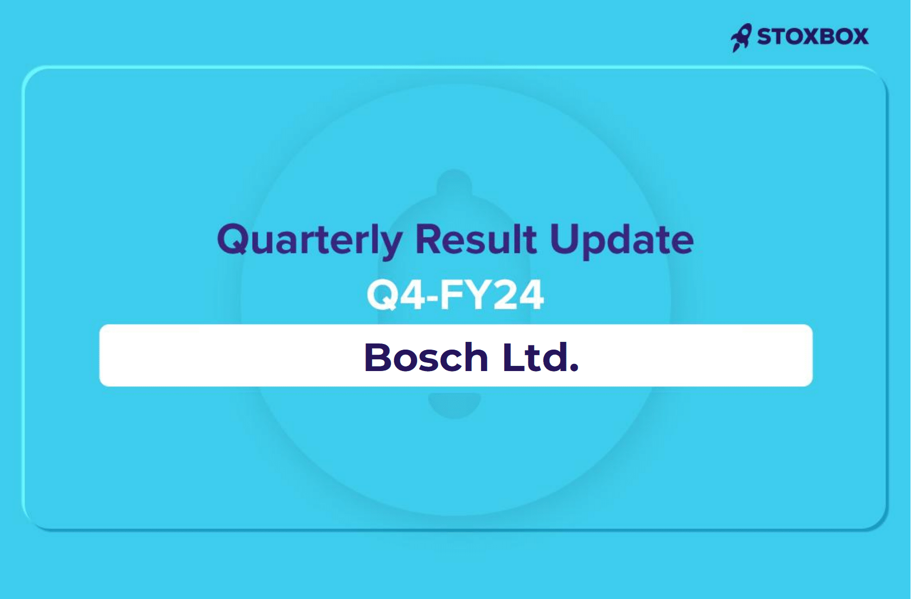 Bosch Ltd. Results Update