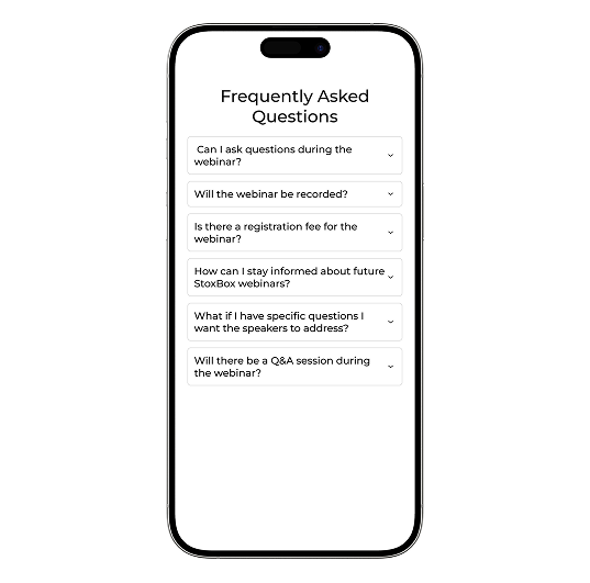 StoxBox FAQ page